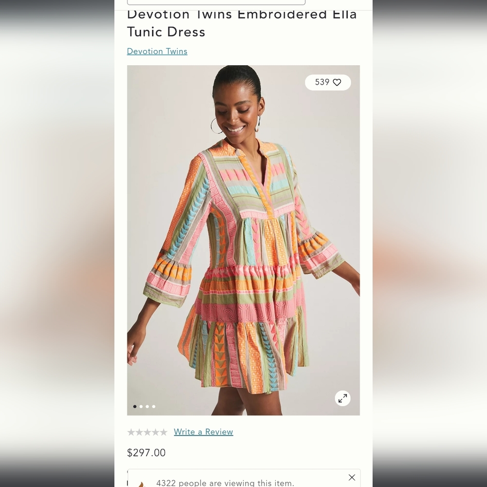 Devotion twins tunic